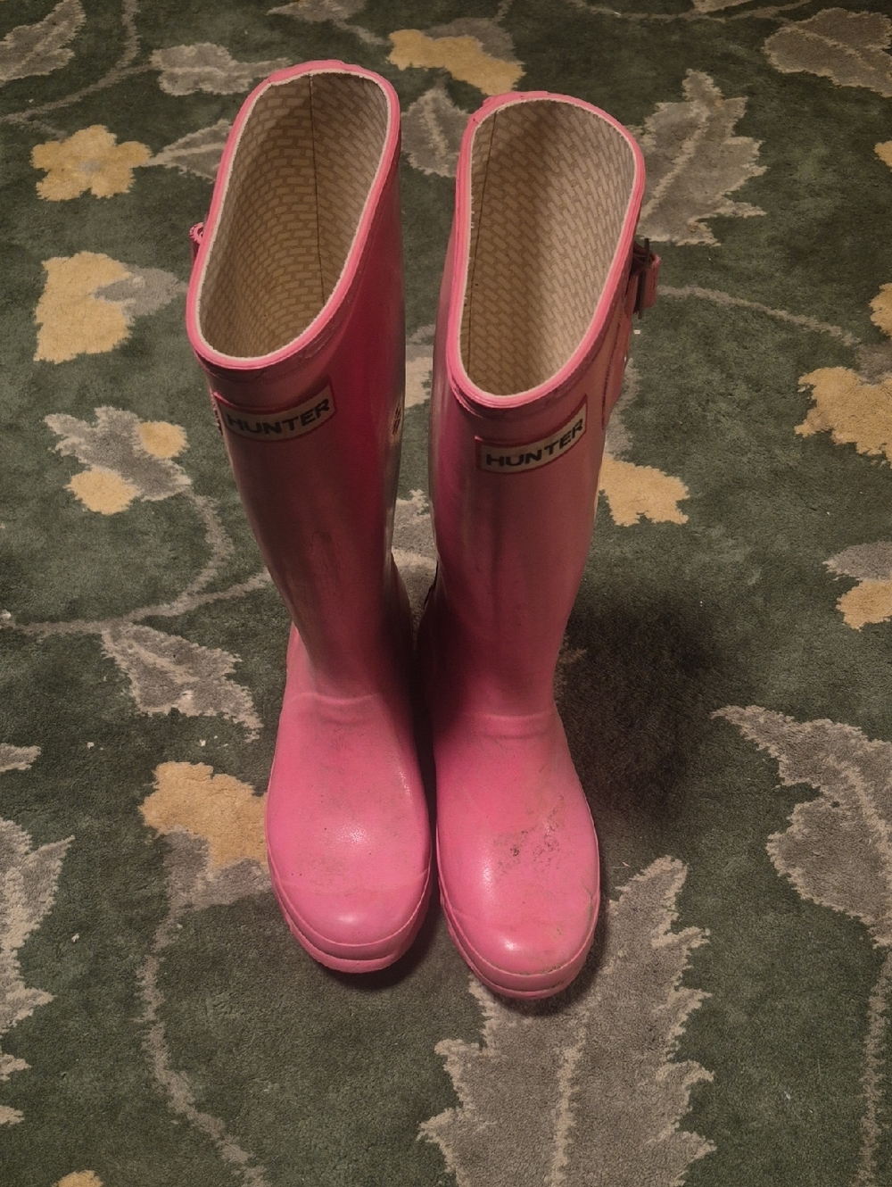 Hunter Pink Tall Women's Rain Boots